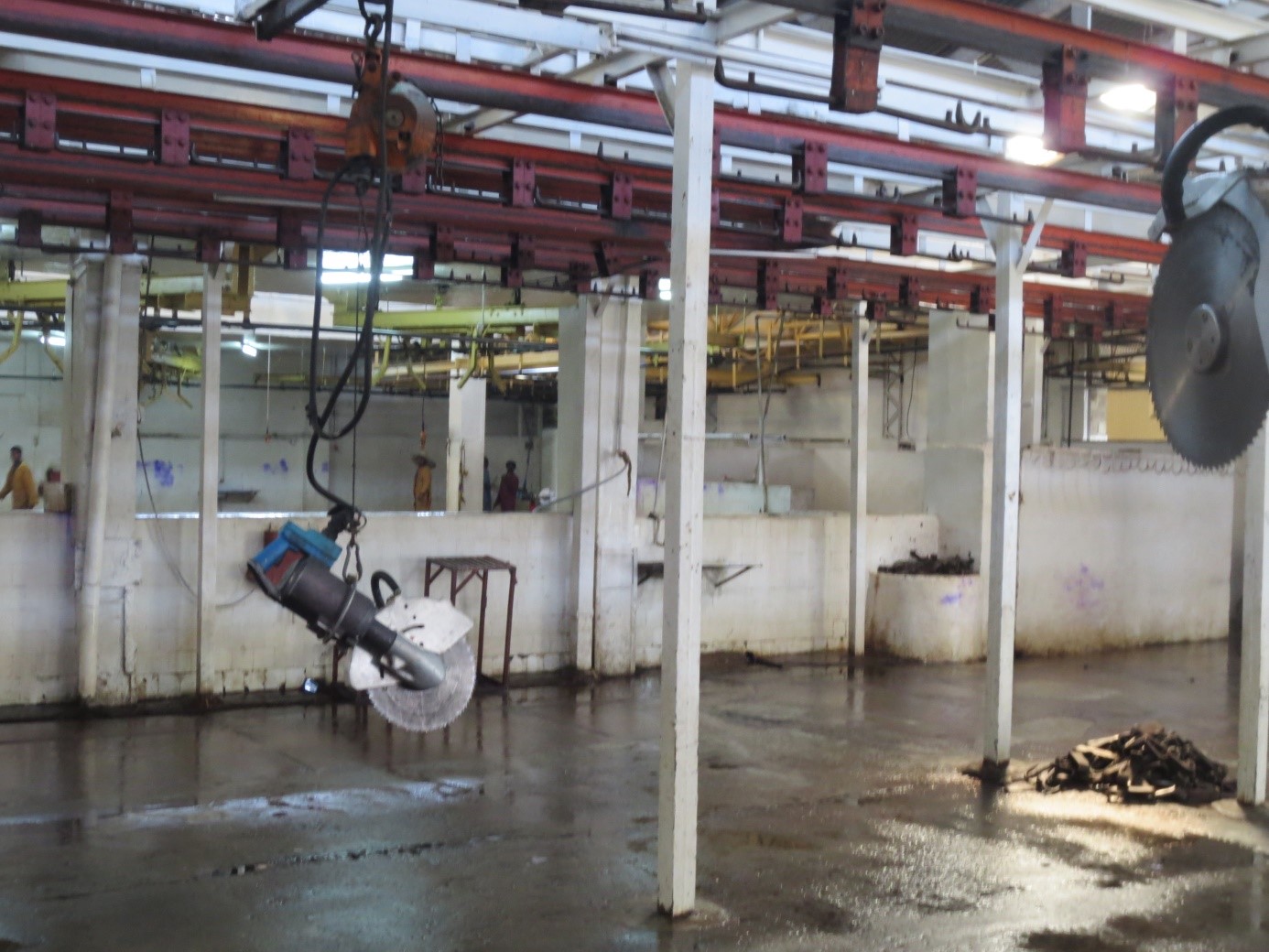 An old-fashioned slaughterhouse in Addis Ababa.